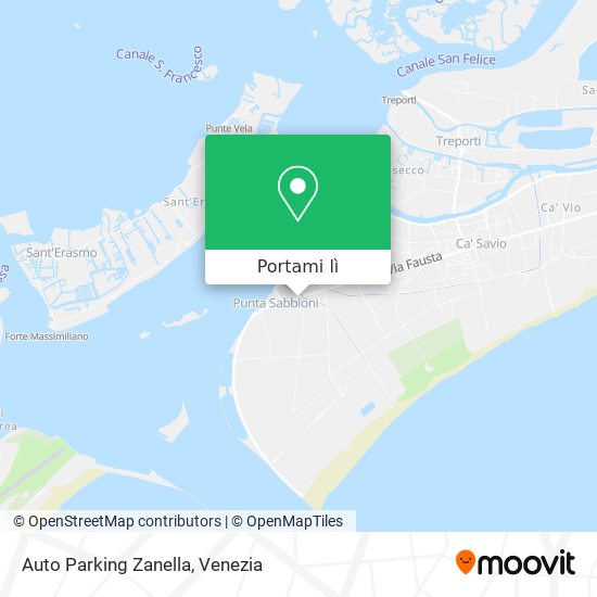 Mappa Auto Parking Zanella