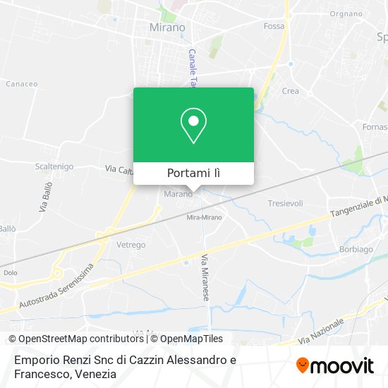 Mappa Emporio Renzi Snc di Cazzin Alessandro e Francesco