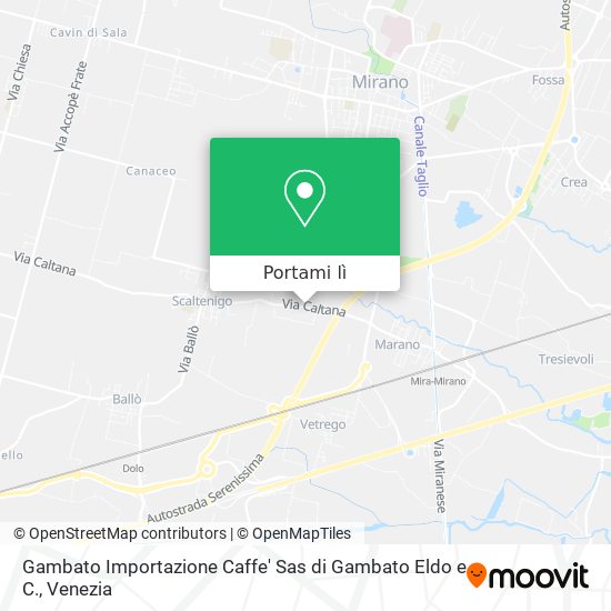 Mappa Gambato Importazione Caffe' Sas di Gambato Eldo e C.