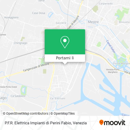 Mappa P.F.R. Elettrica Impianti di Perini Fabio