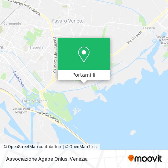 Mappa Associazione Agape Onlus