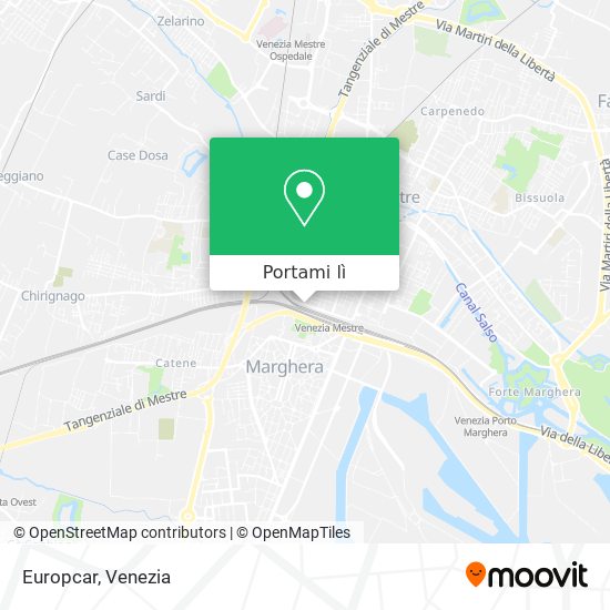 Mappa Europcar