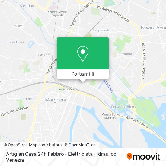 Mappa Artigian Casa 24h Fabbro - Elettricista - Idraulico