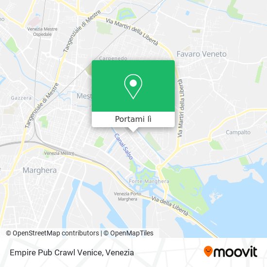 Mappa Empire Pub Crawl Venice