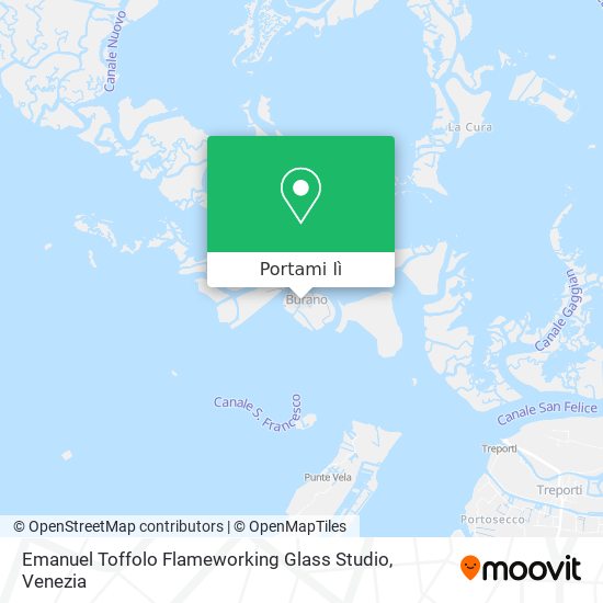 Mappa Emanuel Toffolo Flameworking Glass Studio