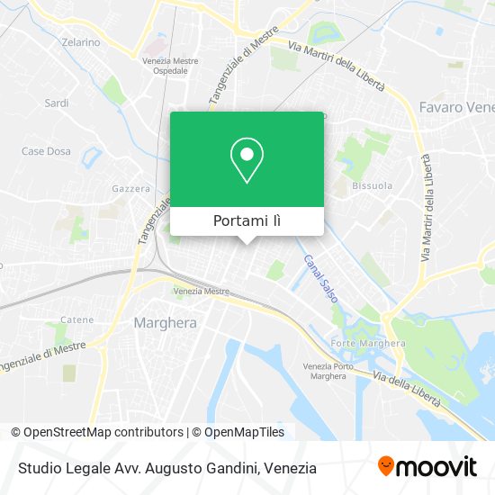 Mappa Studio Legale Avv. Augusto Gandini