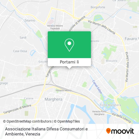 Mappa Associazione Italiana Difesa Consumatori e Ambiente