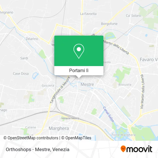 Mappa Orthoshops - Mestre