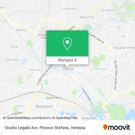 Mappa Studio Legale Avv. Pinosio Stefano