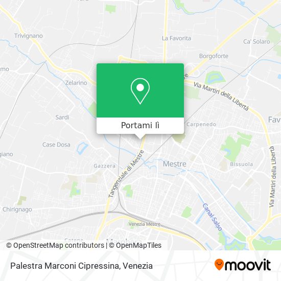Mappa Palestra Marconi Cipressina
