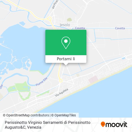 Mappa Perissinotto Virginio Serramenti di Perissinotto Augusto&C