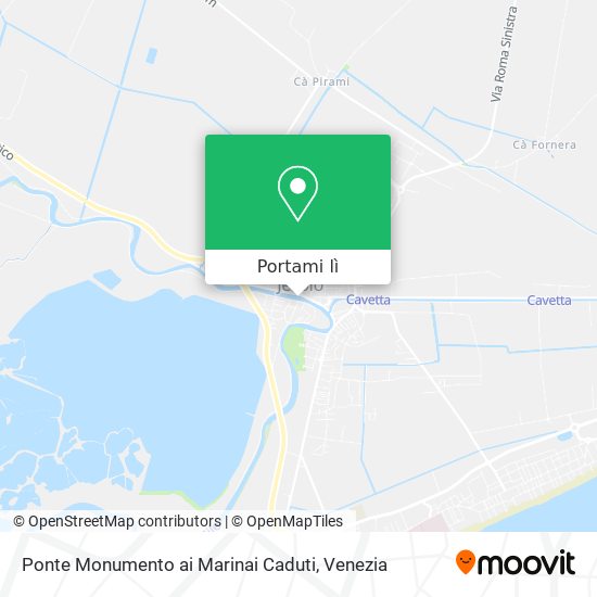 Mappa Ponte Monumento ai Marinai Caduti