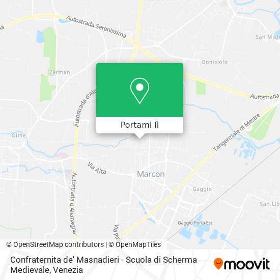 Mappa Confraternita de' Masnadieri - Scuola di Scherma Medievale