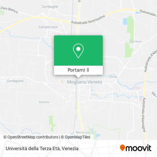 Mappa Università della Terza Età