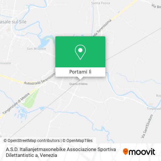 Mappa A.S.D. Italianjetmaxonebike Associazione Sportiva Dilettantistic a