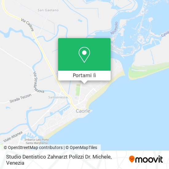 Mappa Studio Dentistico Zahnarzt Polizzi Dr. Michele