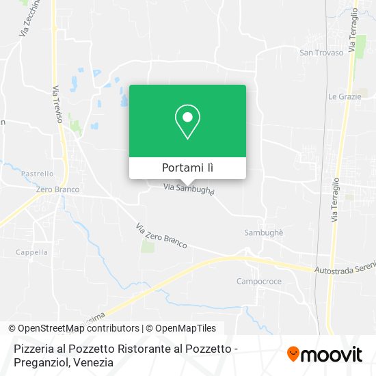 Mappa Pizzeria al Pozzetto Ristorante al Pozzetto - Preganziol