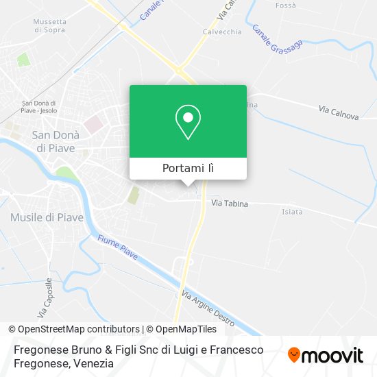 Mappa Fregonese Bruno & Figli Snc di Luigi e Francesco Fregonese