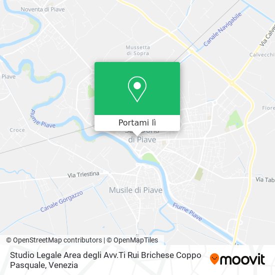 Mappa Studio Legale Area degli Avv.Ti Rui Brichese Coppo Pasquale
