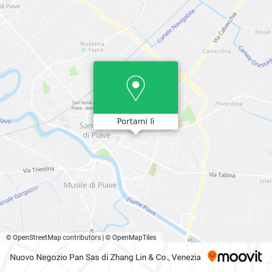 Mappa Nuovo Negozio Pan Sas di Zhang Lin & Co.