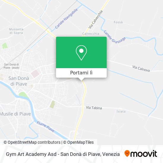 Mappa Gym Art Academy Asd - San Donà di Piave