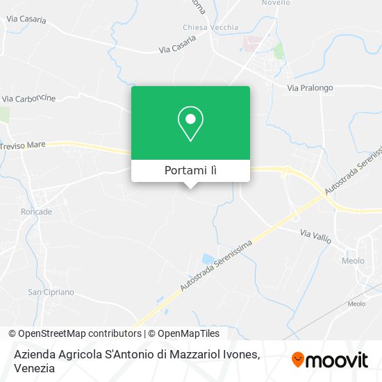 Mappa Azienda Agricola S'Antonio di Mazzariol Ivones