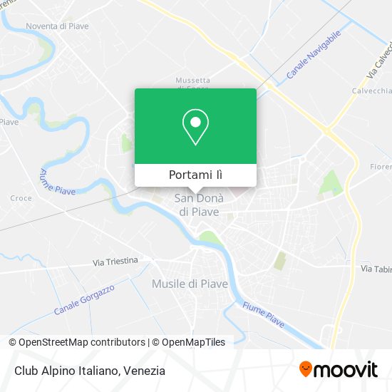 Mappa Club Alpino Italiano