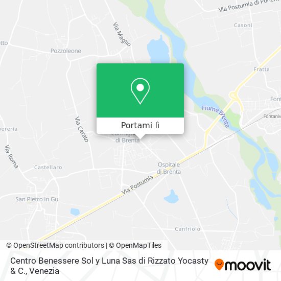 Mappa Centro Benessere Sol y Luna Sas di Rizzato Yocasty & C.