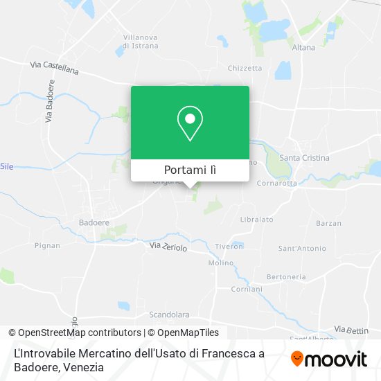 Mappa L'Introvabile Mercatino dell'Usato di Francesca a Badoere