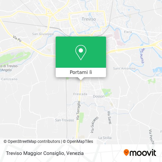 Mappa Treviso Maggior Consiglio