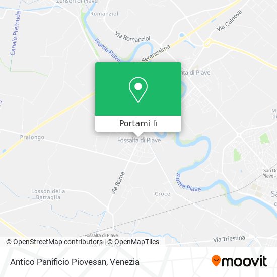 Mappa Antico Panificio Piovesan