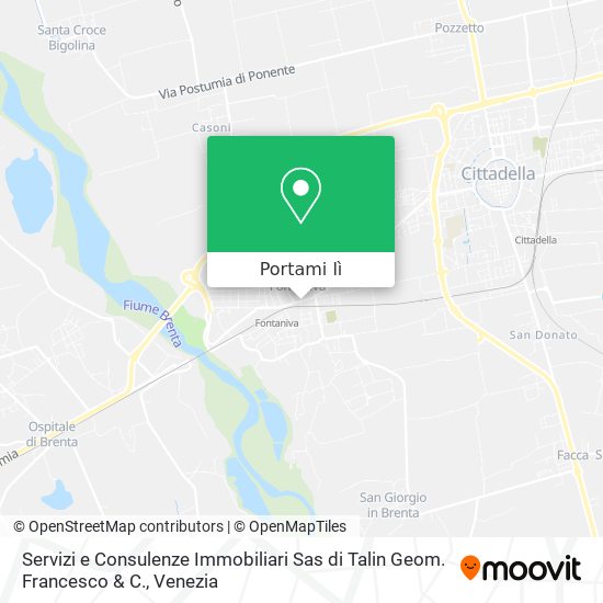 Mappa Servizi e Consulenze Immobiliari Sas di Talin Geom. Francesco & C.