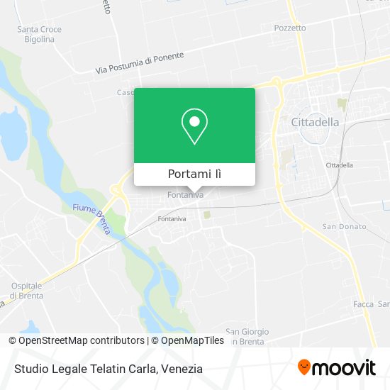 Mappa Studio Legale Telatin Carla