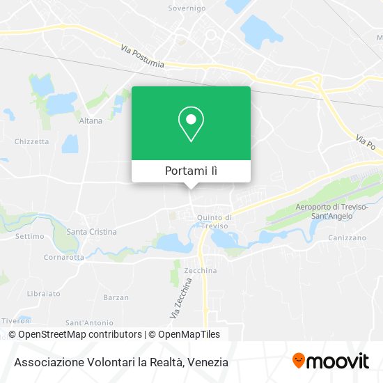 Mappa Associazione Volontari la Realtà