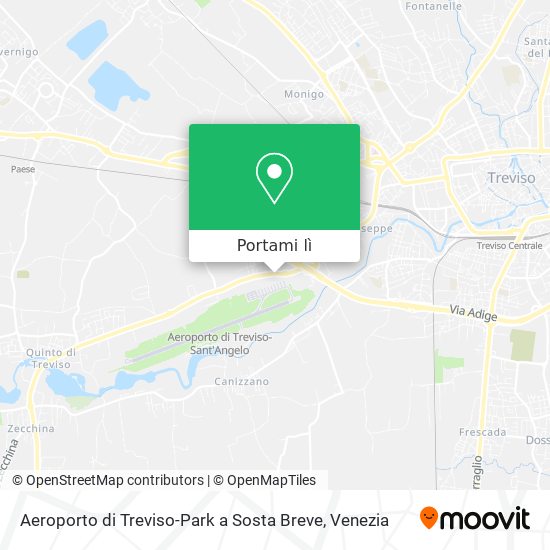 Mappa Aeroporto di Treviso-Park a Sosta Breve