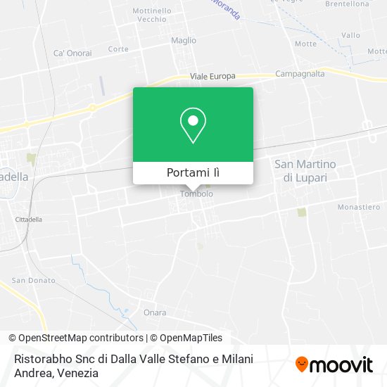 Mappa Ristorabho Snc di Dalla Valle Stefano e Milani Andrea