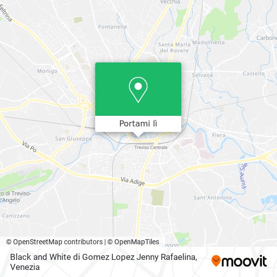 Mappa Black and White di Gomez Lopez Jenny Rafaelina