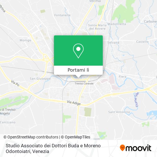 Mappa Studio Associato dei Dottori Buda e Moreno Odontoiatri