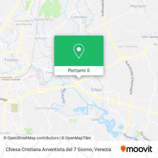 Mappa Chiesa Cristiana Avventista del 7 Giorno