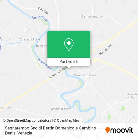 Mappa Segnatempo Snc di Bettin Domenico e Gambino Denis