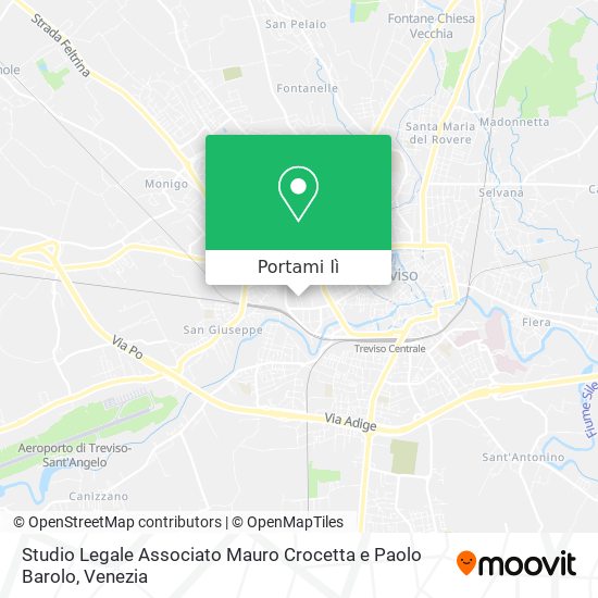 Mappa Studio Legale Associato Mauro Crocetta e Paolo Barolo