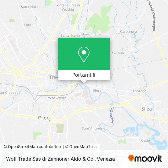 Mappa Wolf Trade Sas di Zannoner Aldo & Co.