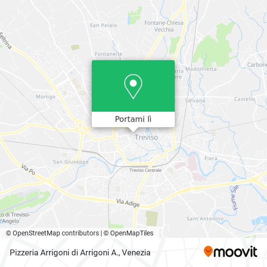 Mappa Pizzeria Arrigoni di Arrigoni A.