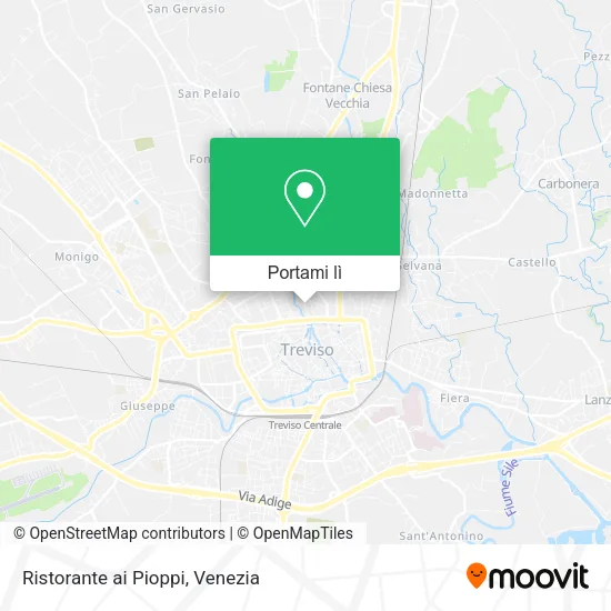 Mappa Ristorante ai Pioppi