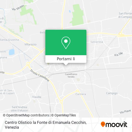 Mappa Centro Olistico la Fonte di Emanuela Cecchin