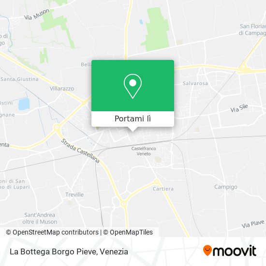 Mappa La Bottega Borgo Pieve