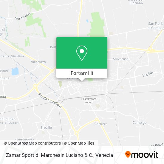 Mappa Zamar Sport di Marchesin Luciano & C.