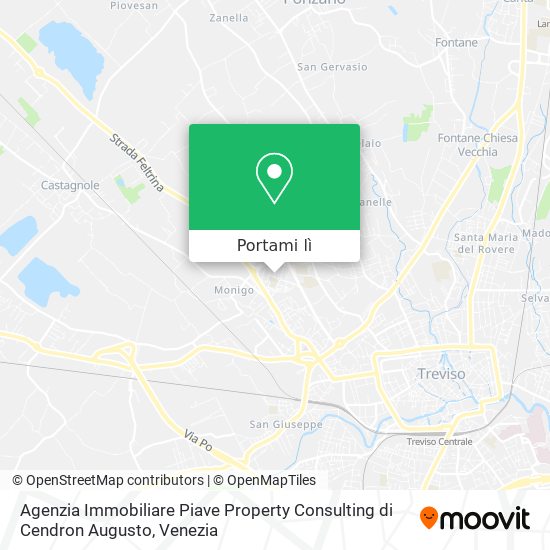 Mappa Agenzia Immobiliare Piave Property Consulting di Cendron Augusto