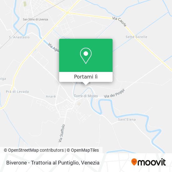 Mappa Biverone - Trattoria al Puntiglio