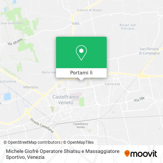 Mappa Michele Giofrè Operatore Shiatsu e Massaggiatore Sportivo